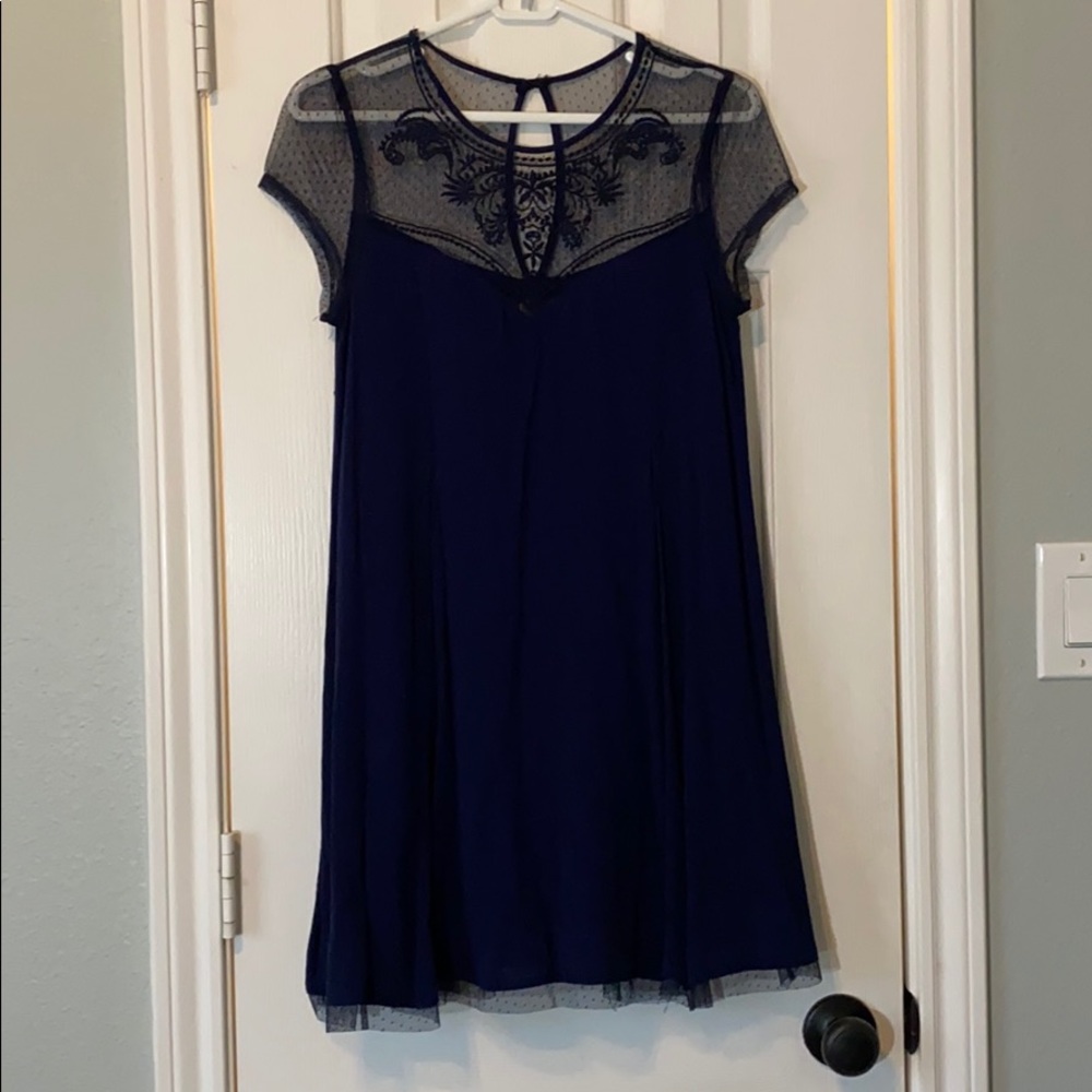 Navy formal loose dress